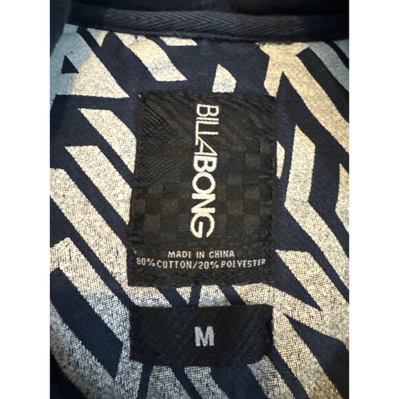 Billabong Mens M Hoodie Black & Gray Spell Out Logo Graphic Zippered Cotton Poly - Picture 2 of 7